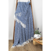 Плед-накидка Barine Wave indigo синий - Фото №5