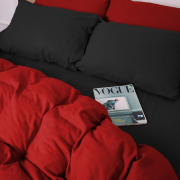 Наволочка 002-009 Black Red фланель MirSon - Фото №4