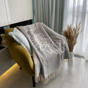 Плед хлопковый SoundSleep Wings серый - Фото №6