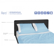 Простирадло на гумці сатинова Aero Ocean Blue Sonex - Фото №4