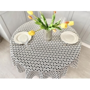 Скатертина жакардова кругла LiMaSo EBANO020 - Фото №3