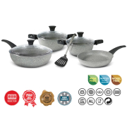 Набір посуду 8 предметів Dura Induction Flonal DUISET08PZ набір посуду 8 предметів - Фото №5