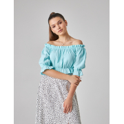 Блуза літня Wear me блакитна CB000003393 - Фото №3