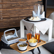 Миска пластикова Tosca діаметр 19 см Stefanplast 55001 біло-сіра - Фото №3