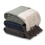 Плед шерстяной Ardesto Leonardo Bianco зеленый - Фото №8