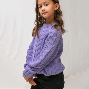 Джемпер детский Merlin Art Knit сиреневый - Фото №3