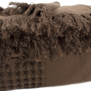 Покривало бавовняне Egi Lotus Home коричневий - Фото №7