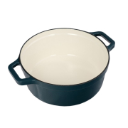 Чавунна каструля 20 см 2.3л Tierra бірюзова 830058 NOIS - Фото №4