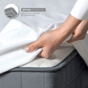 Наматрацник водонепроникний з еластичною стрічкою по перимерту Aqua Stop Ideia білий - Фото №9