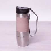 Термокружка Kamille 480мл з TPR-вставкою і ремінцем 2051 - Фото №4