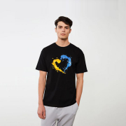 Футболка унісекс з принтом Heart Emily чорна - Фото №3