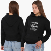 Худі жіночий Учитель MobiPrint 8921-2069 чорний - Фото №4