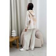 Худі жіноче в'язане Vibe Cotton Art Knit молочний - Фото №7