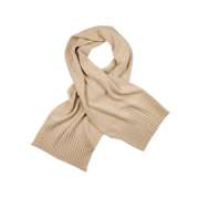 Шарф в'язаний теплий Wool Art Knit бежевий - Фото №6