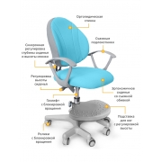 Крісло дитяче Mio-KBL Evo Кids Y-407 KBL блакитне - Фото №3