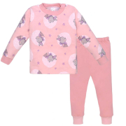 Піжама для дівчинки 0102402зци футер з підчосом Татошка рожевий - Фото №3
