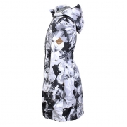 Пальто для дівчинок LUISA Huppa 12430004 чорне з принтом - Фото №3