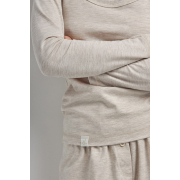 Лонгслів жіночий Basic Ellen LKK 02/03/03 бежевий - Фото №5