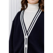 Кардиган для дівчинки Art Knit синій зі смужками - Фото №7