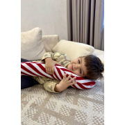 Подушка в'язана декоративна Тростина 60см Прованс - Фото №3