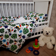 Комплект постільної білизни в ліжечко Jungle SoundSleep муслін - Фото №3