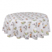 Скатертина з водовідштовхувальним покриттям кругла Limaso Julia - Фото №5