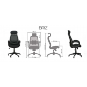 Офісне крісло Briz Black Special4You E0444 - Фото №11