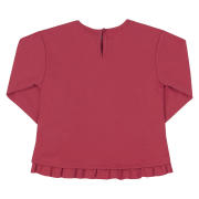 Лонгслив для девочки ФТ19 интерлок Бемби L00-красный - Фото №3