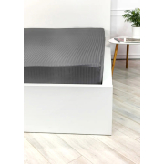 Простынь на резинке Grey сатин-страйп LightHouse - Фото №5