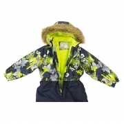 Дитячий зимовий термокомбінезон WILLY Huppa 31900030 лайм-синій - Фото №5