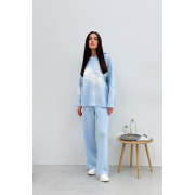 Худі жіноче в'язане Vibe Cotton Art Knit блакитний - Фото №4