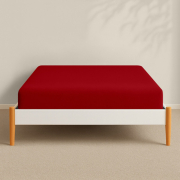 Постільна білизна Snowflakes Cranberry CS7 фланель Cosas простирадло на гумці - Фото №7