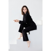 Піжама жіноча флісова Mishki x Podushka.UA чорна - Фото №3