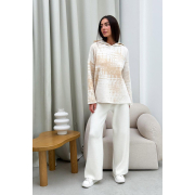 Худі жіноче в'язане Vibe Cotton Art Knit молочний - Фото №4