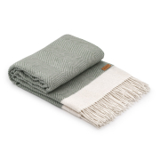 Плед шерстяной Ardesto Leonardo Bianco зеленый - Фото №7