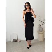 Спідниця міді Loren Art Knit чорна - Фото №4