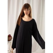 Домашнее платье Ajour Penelope siyah черное - Фото №3