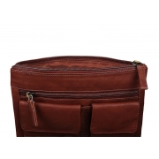 Шкіряна наплічна сумка Visconti 18608 A brown - Фото №5