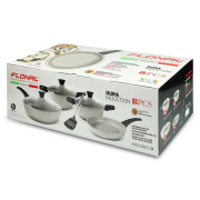 Набір посуду 8 предметів Dura Induction Flonal DUISET08PZ набір посуду 8 предметів - Фото №3