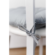 Кругла подушка на стілець Фібра Прованс сіра 041699 - Фото №4