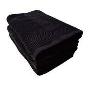 Рушник махровий Nova 400г SoundSleep чорний - Фото №3