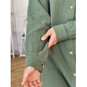 Сорочка жіноча з мусліну Coconut Cosy MD05 зелена - Фото №6