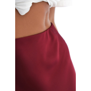 Спідниця довга шовкова 25039 German Volf бордовий - Фото №7