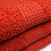 Рушник махровий Samur 360г SoundSleep червоний - Фото №7