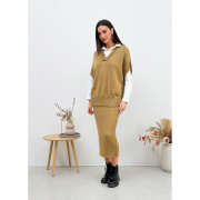 Спідниця в'язана Jolie Art Knit кемел - Фото №7