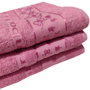 Рушник махровий Bamboo 400г SoundSleep рожевий - Фото №4