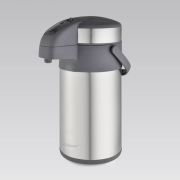 Термос 4л з повітряною помпою Maestro MR1637-400 сріблястий - Фото №3