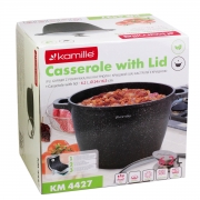 Каструля з кришкою Kamille 6.2л 4427 - Фото №5