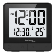 Часы настольные WT375 Black Technoline DAS302469 - Фото №3