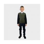 Бомбер для мальчика Art Knit хаки - Фото №3